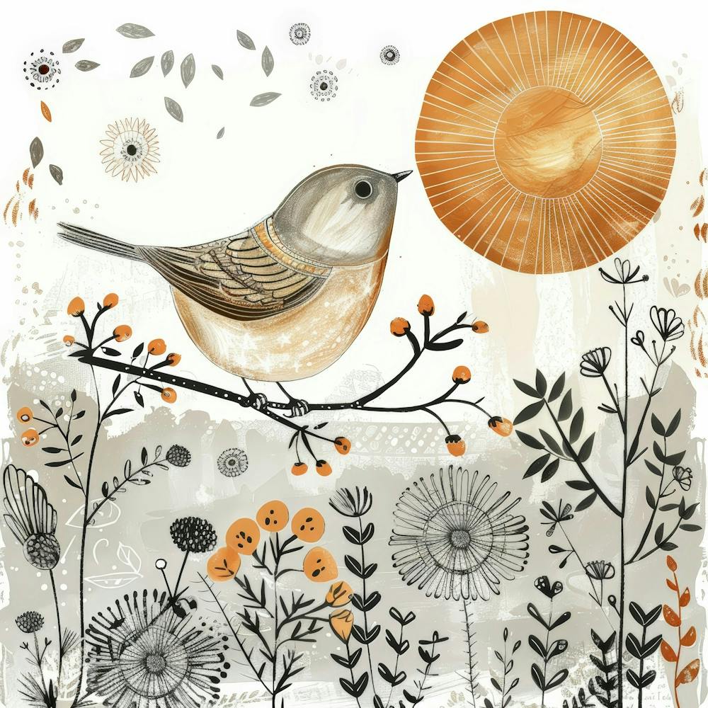 Bird In The Sun