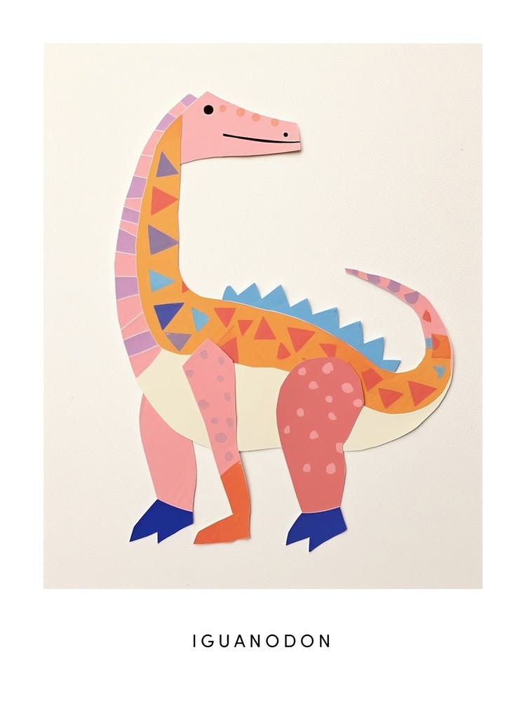 Nursery Dinosaur Art Iguanodon 3 Poster