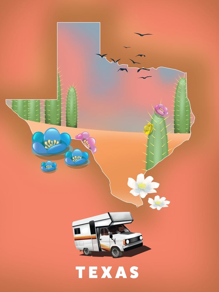 Texas Rv Travel map