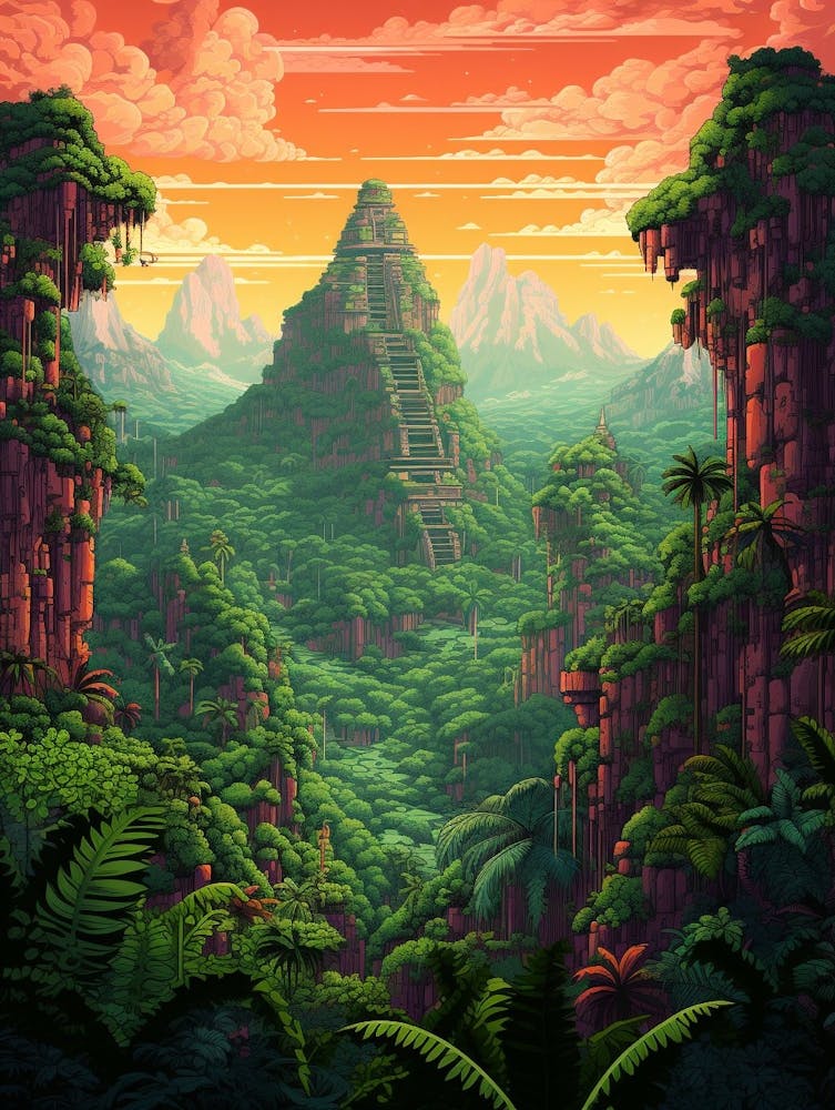 Manu Nationalpark Pixel Art 4