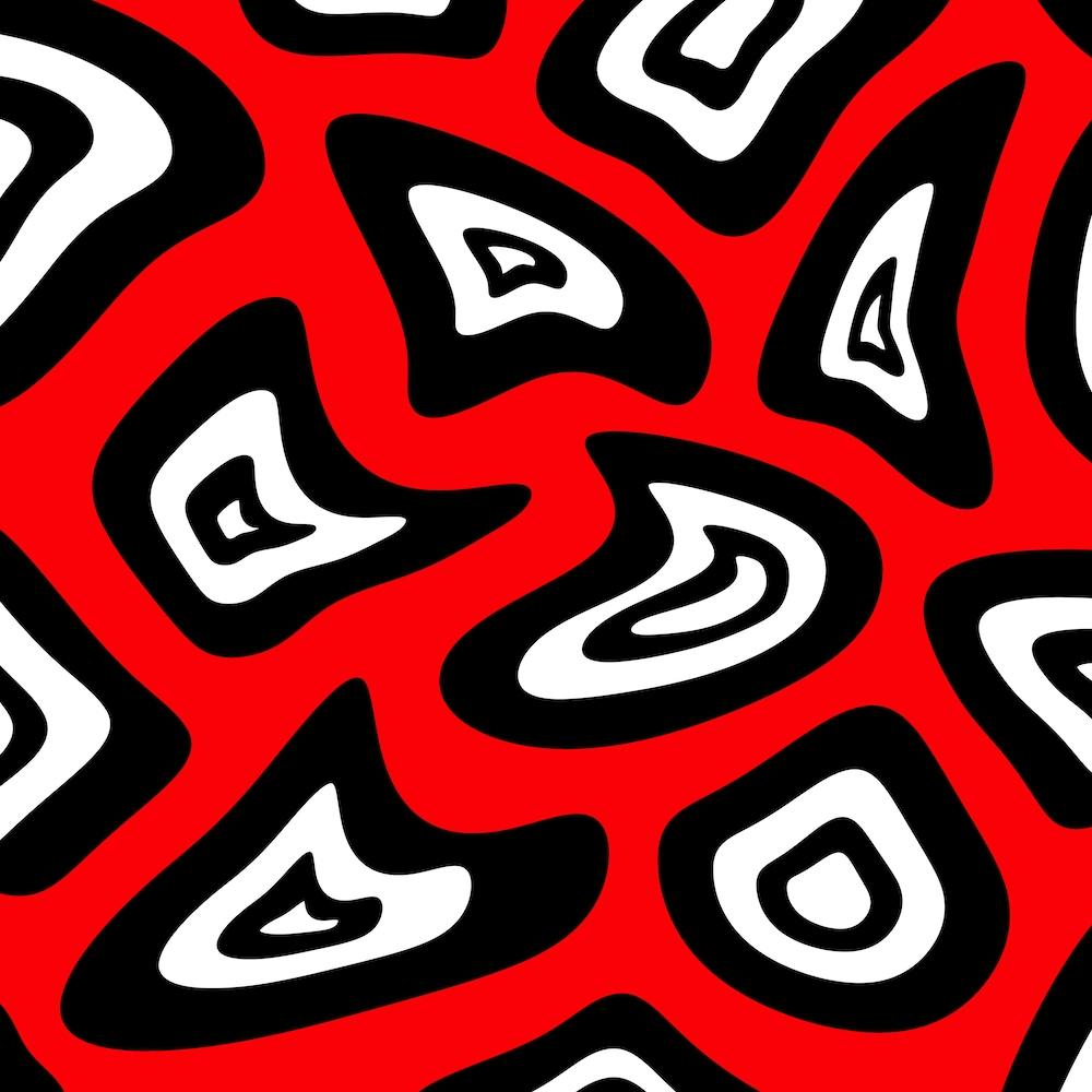 Abstract Red And Black Abstract Painting