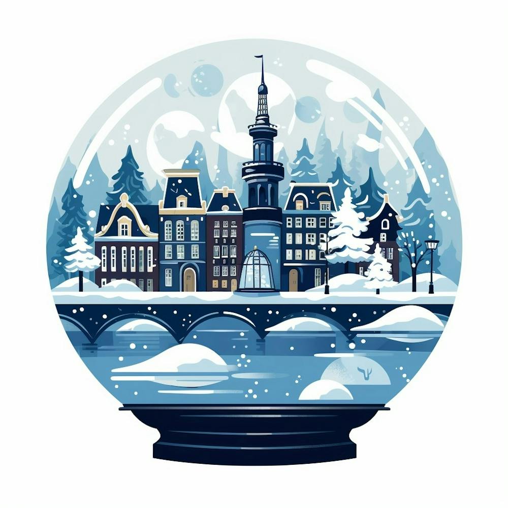 Amsterdam Netherlands 6 Snowglobe