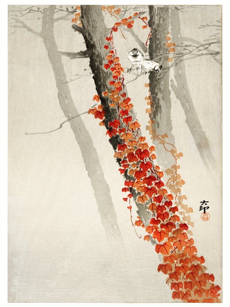 Red Ivy (1900 1930), Ohara Koson