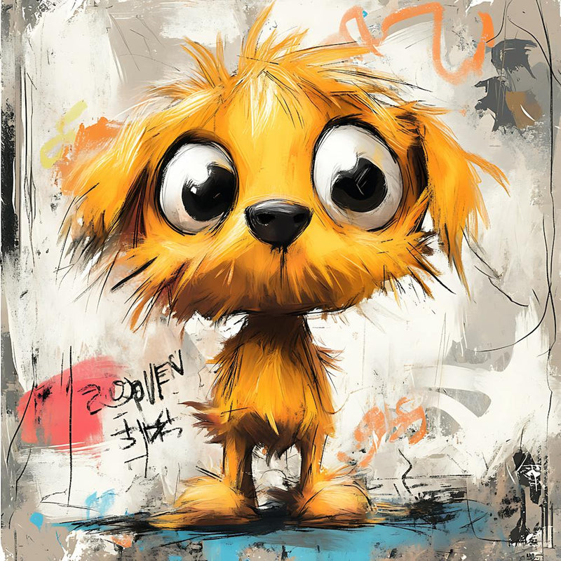 Cute Shaggy Cartoon Dog Plush 2