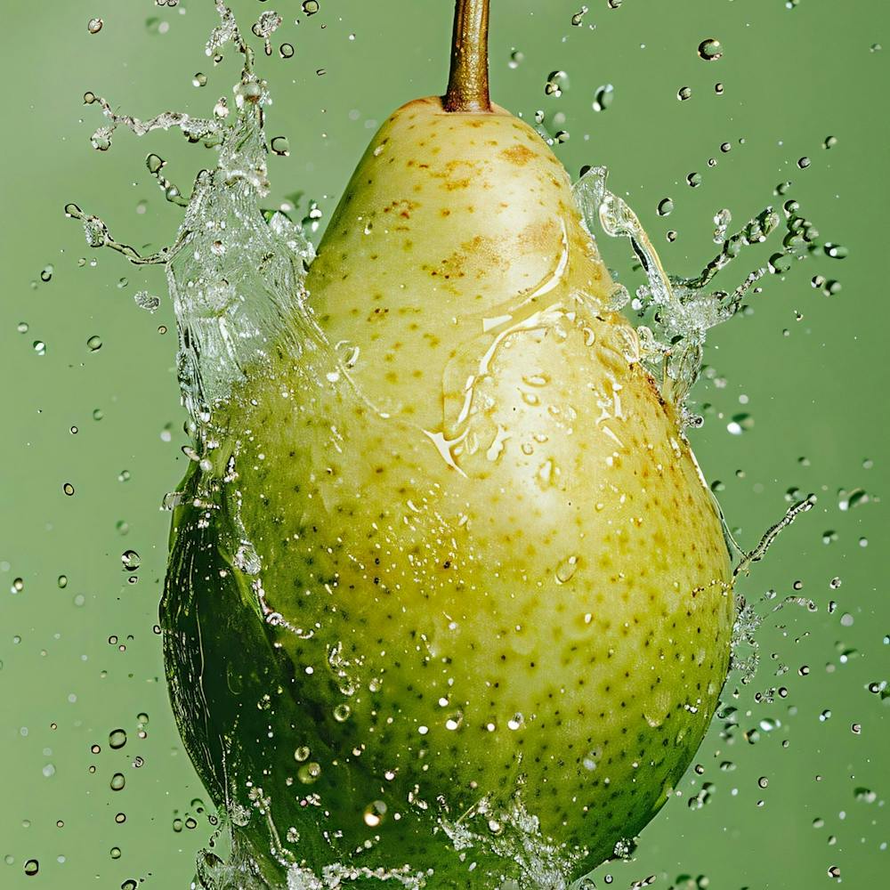 Pear Splashing Water 1