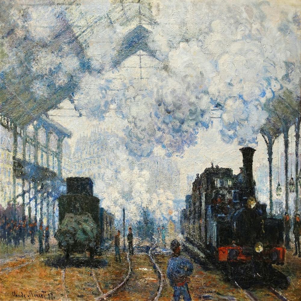 Arrival Of The Normandy Train (1877), Claude Monet