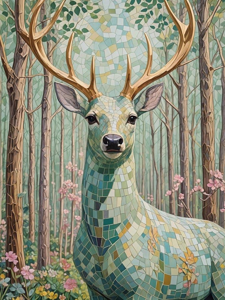 Majestic Mosaic Deer