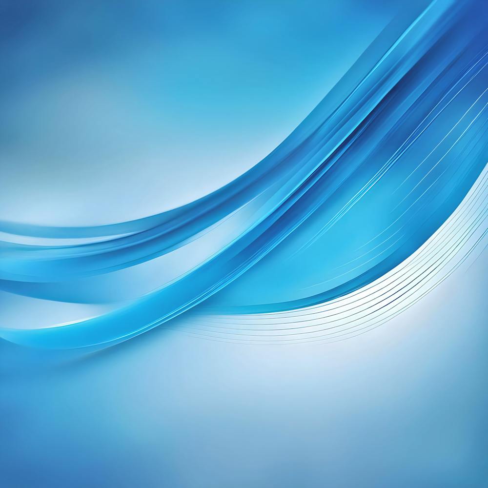 Abstract Blue Waves Background