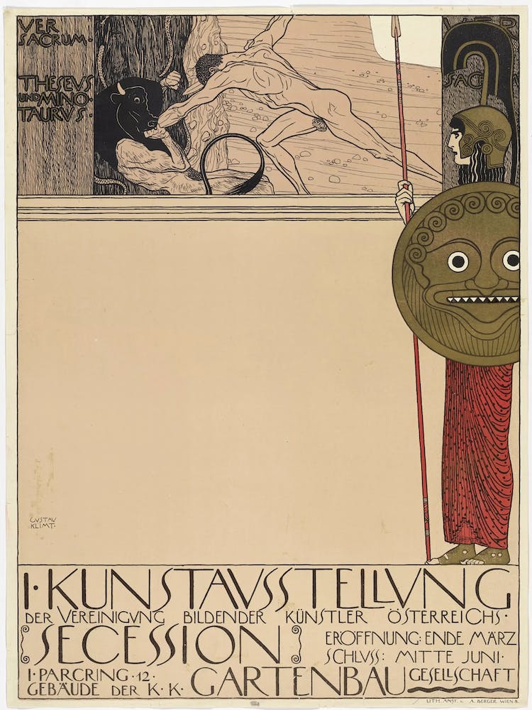 Plakat Für Die 1. Secessions-Ausstellung, Gustav Klimt