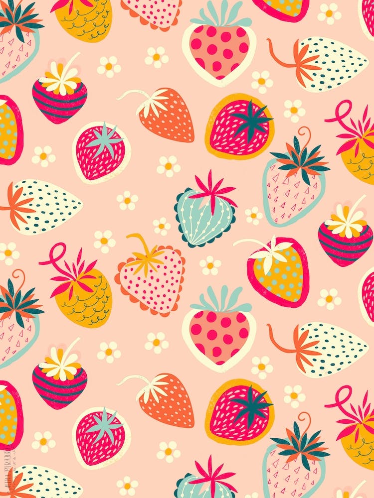 Freshly Picked Strawberries Rose