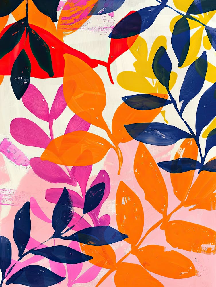 Feuillage Crépusculaire - Style Matisse 1