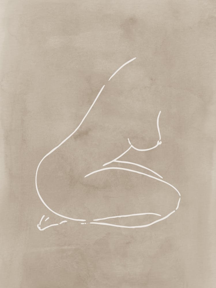 Female Body Sketch 7 Taupe