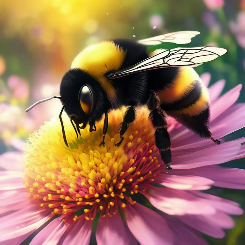 Bee On A Flower 2