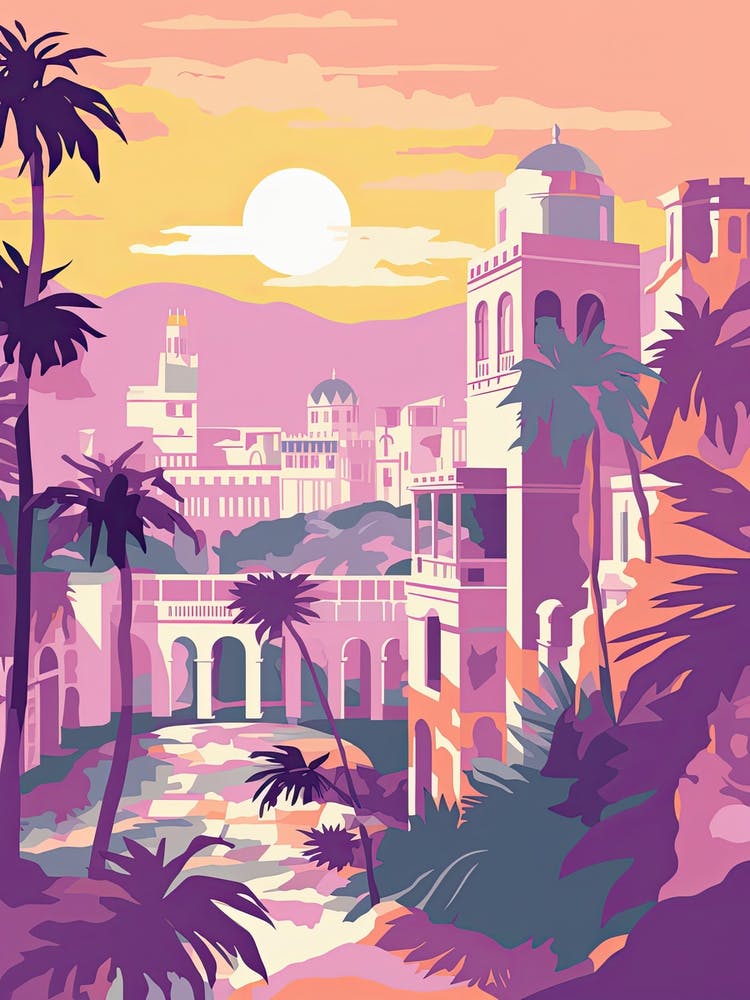 Monaco In Risograph Style 1