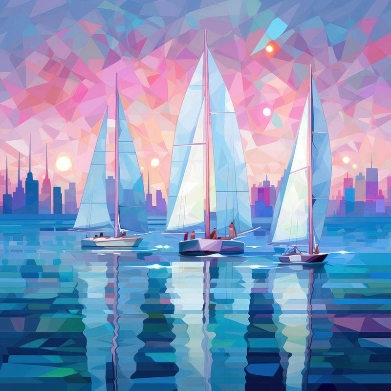 Sailboats At Sunset 7