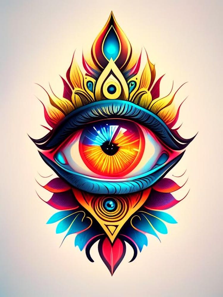 Enlightenment, Symbol, Third Eye Tattoo