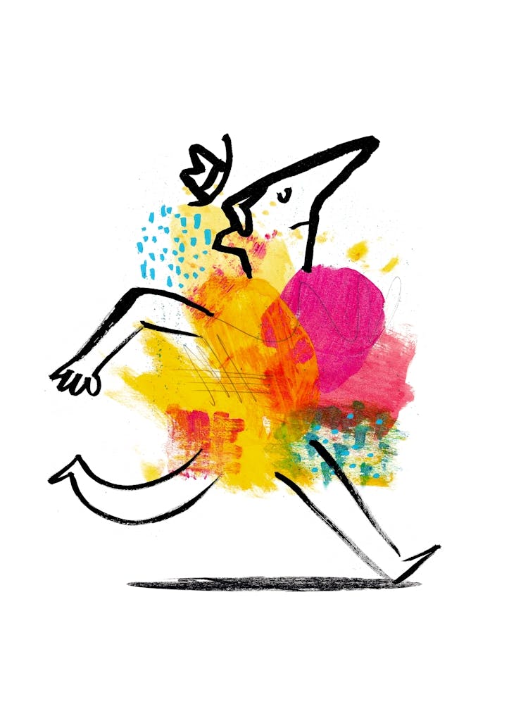 Abstract Running Man