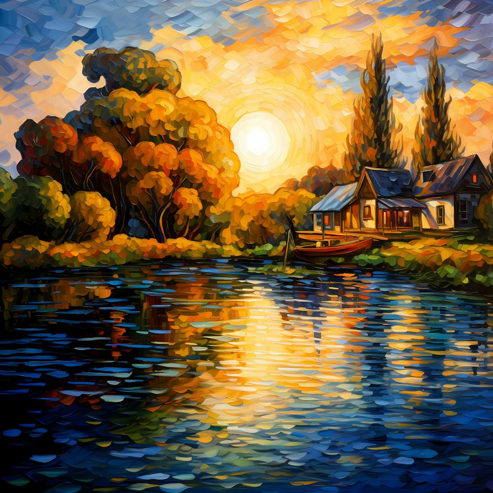 Aqua Aria: Riverside Impressionism