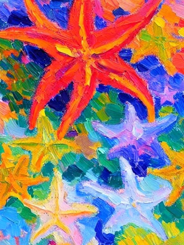 Sea Star (Starfish) II Matisse Inspired