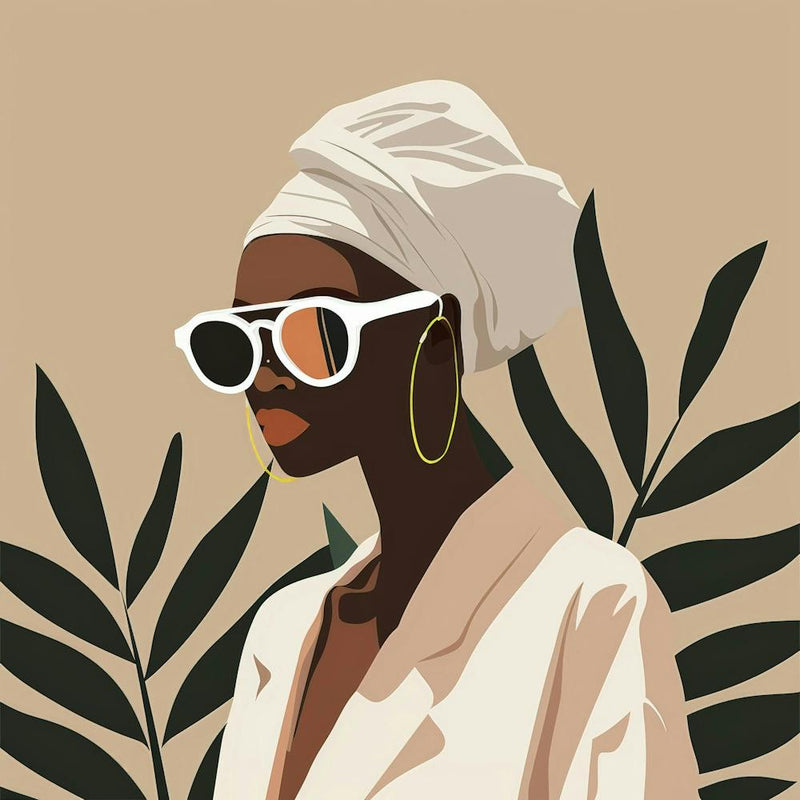 Afrikanische Frau mit Sonnenbrille 2