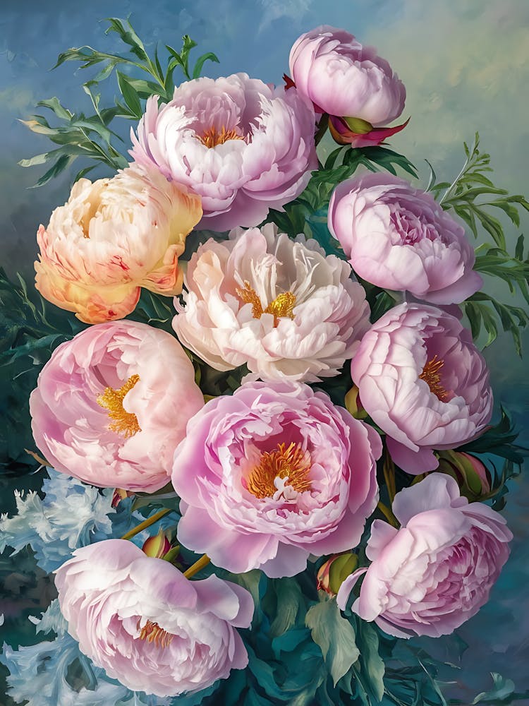Peonies In A Vase