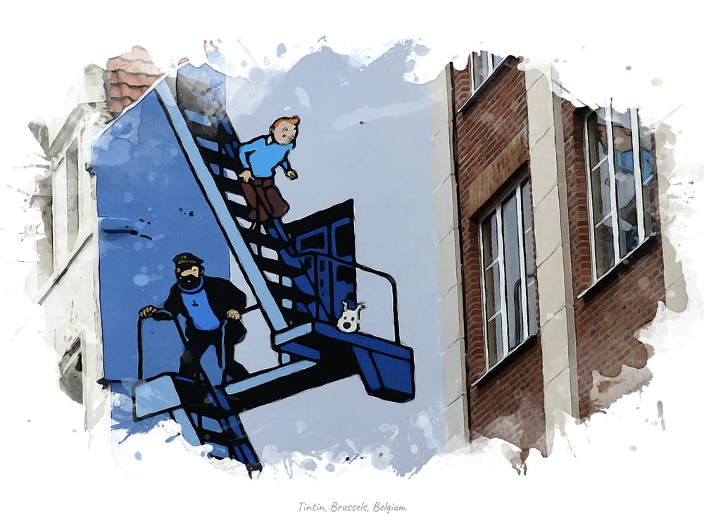 Tintin, Brussels, Belgium