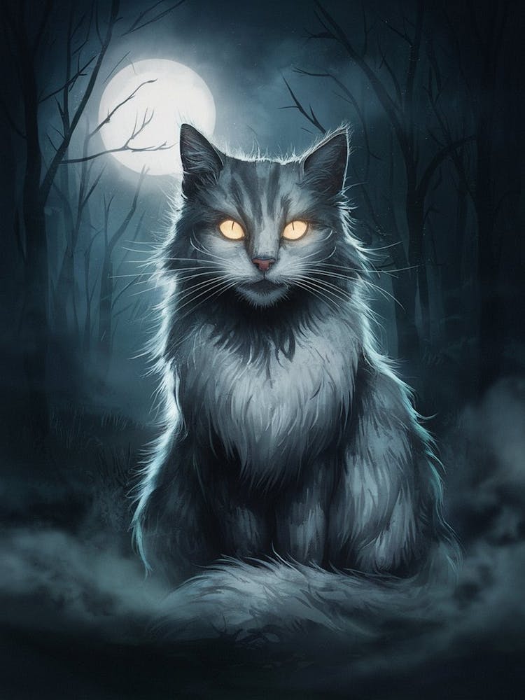 Cat In The Forest