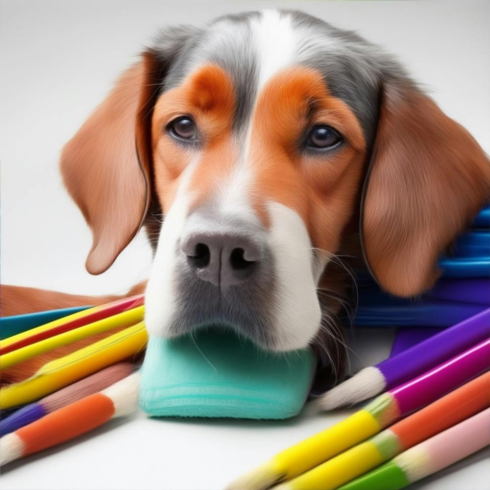 dog in color