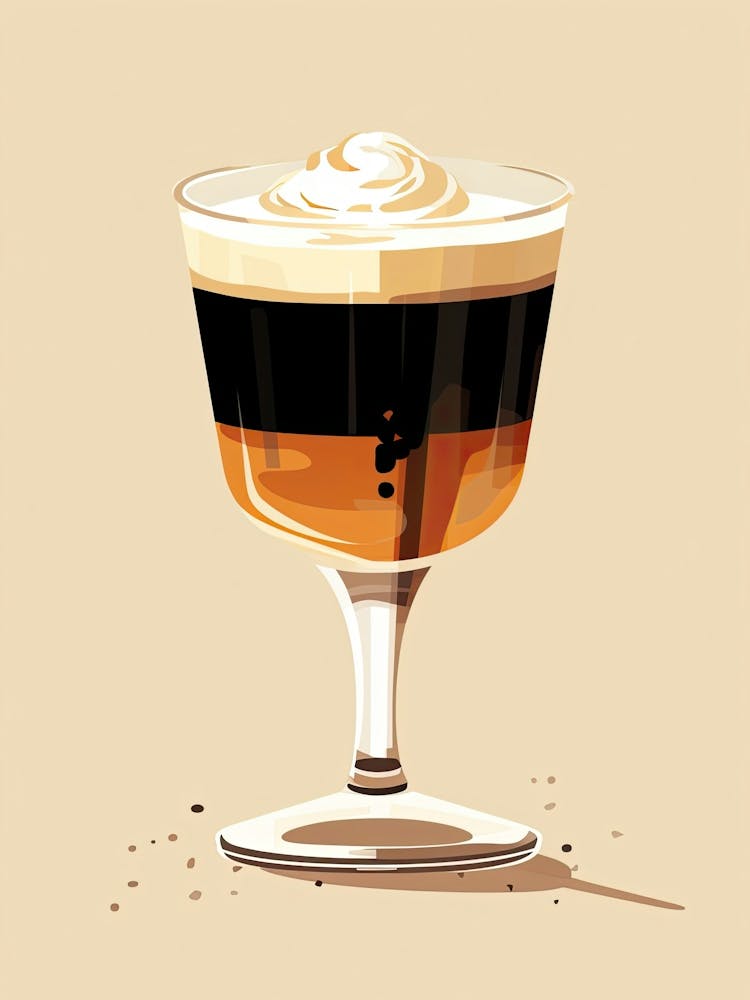 Mid Century Modern Irish Coffee Floral Infusion Cocktail 2