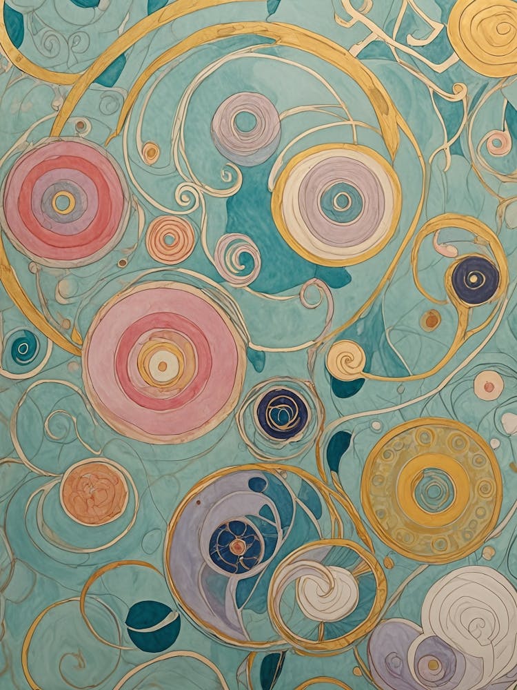 Pastel Swirls In The Water