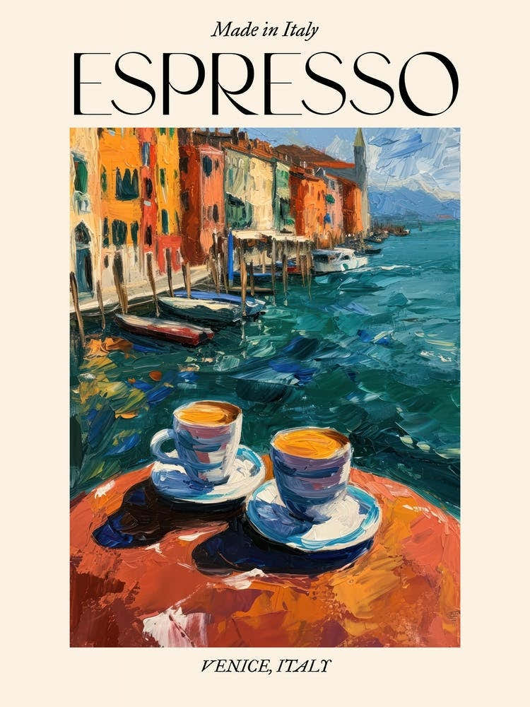Venice Espresso Made In Italy 2 Poster