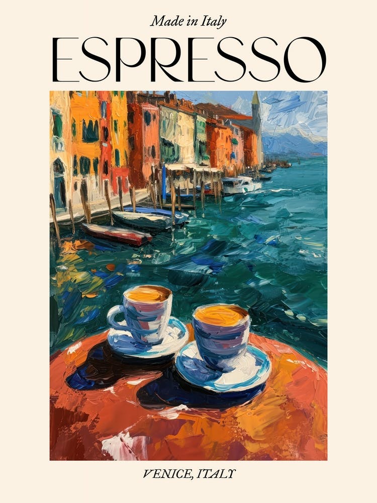 Venice Espresso Made In Italy 2 Poster