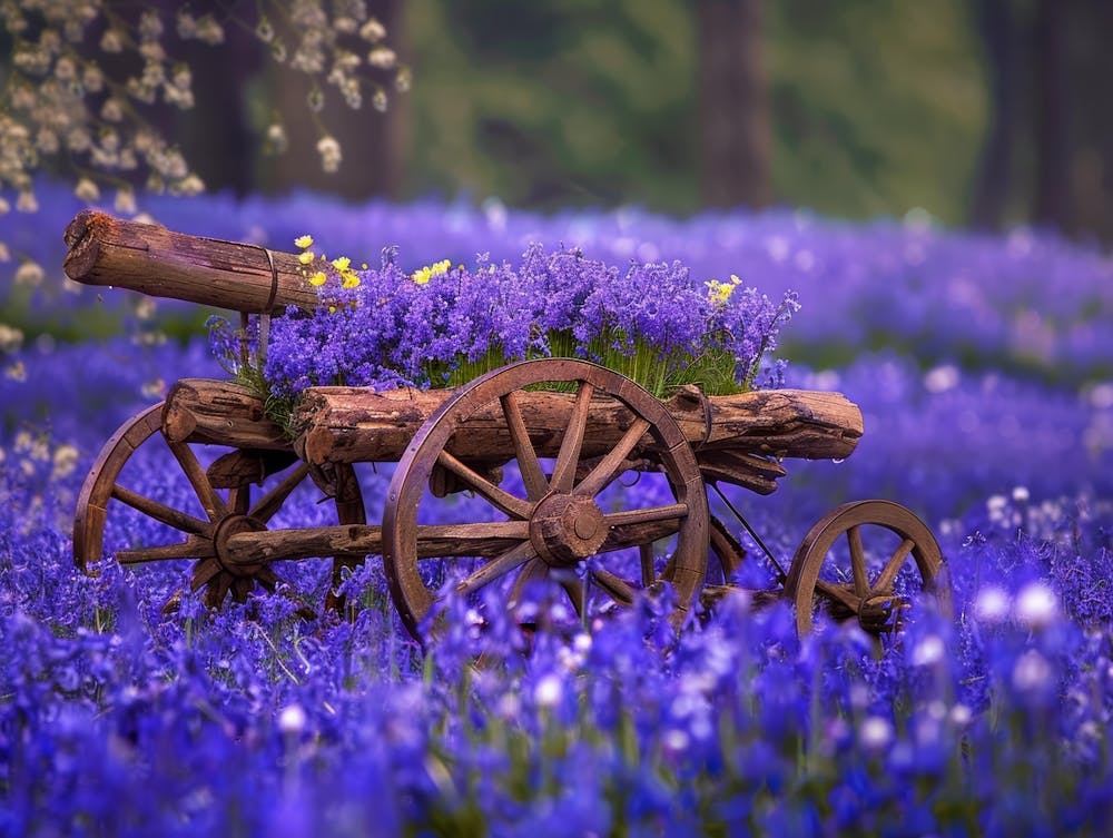 Bluebells In The Field