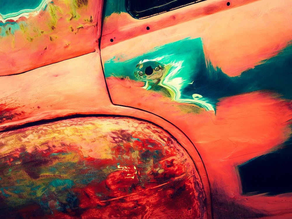 Colourful Cuban Car Detail