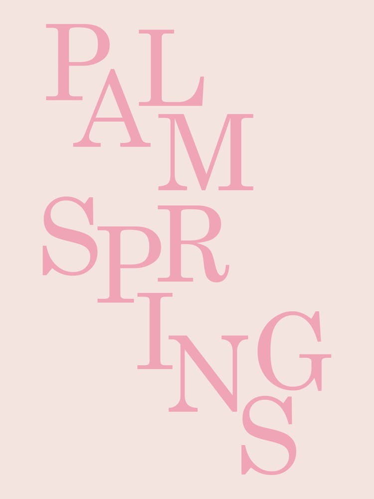 Palm Springs Blush Pink