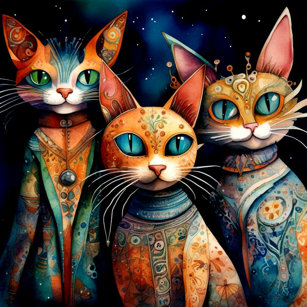 Whimsical Cat 2