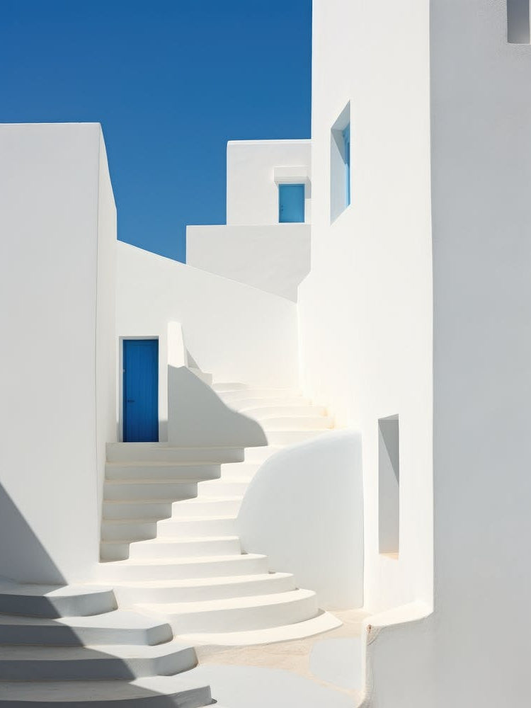 White Buildings In Santorini