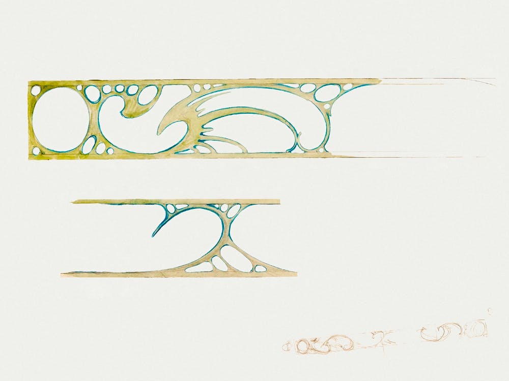 Interior Showcase Decor For Fouquet, Alphonse Mucha