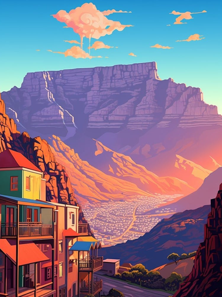 Table Mountain Cartoon 3