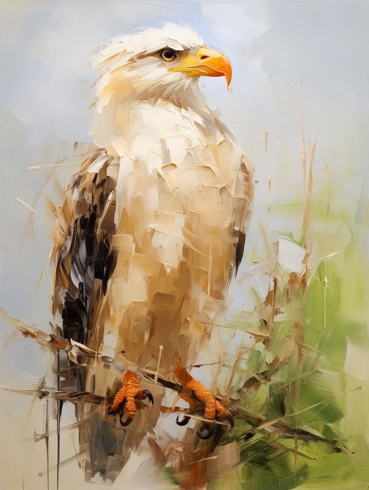 Vogelgemälde Haubenkakara 1