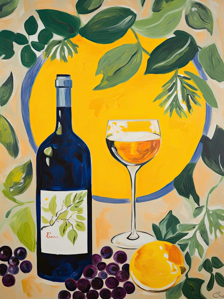 Chardonnay Sauvignon Fauvist Painting 3