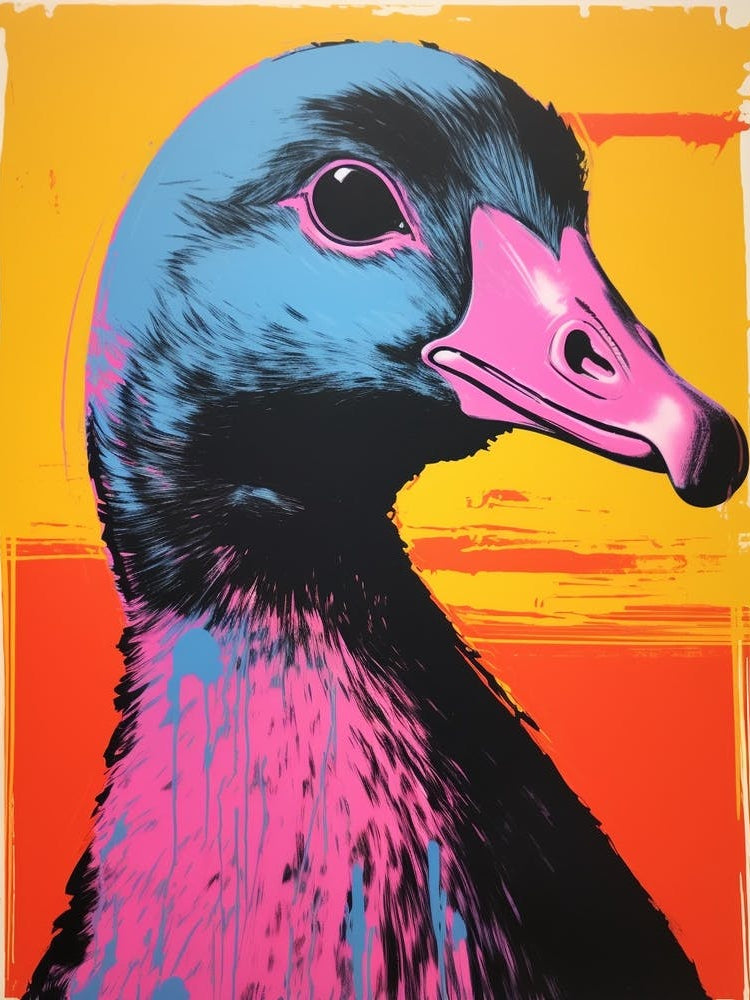 Andy Warhol Style Bird Coot 2