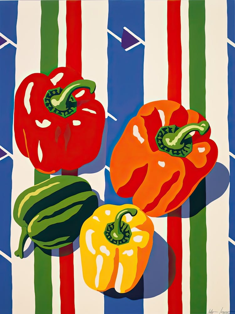 Bell Peppers Summer Illustration 4