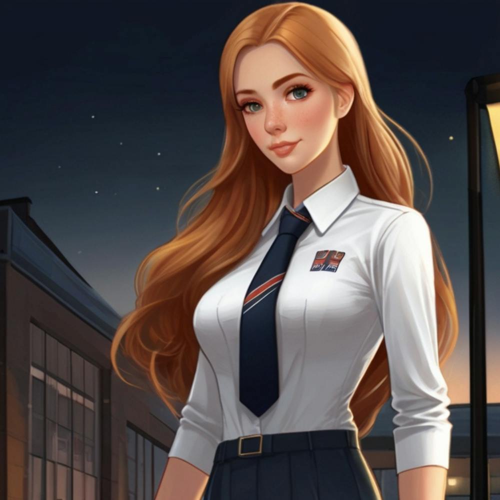 School Girl In Uniform