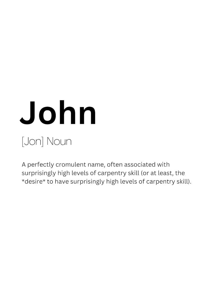 John Definition Meaning
