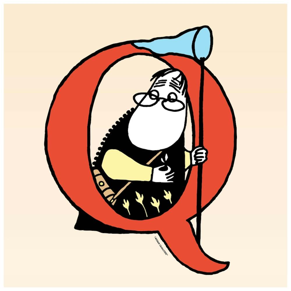 Moomin Kollektion Alphabet Buchstabe Q