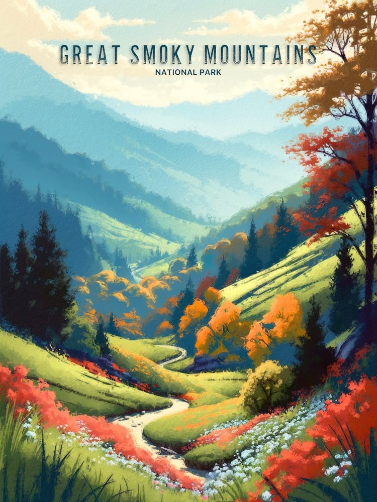 Great Smoky Mountains National Park Painting