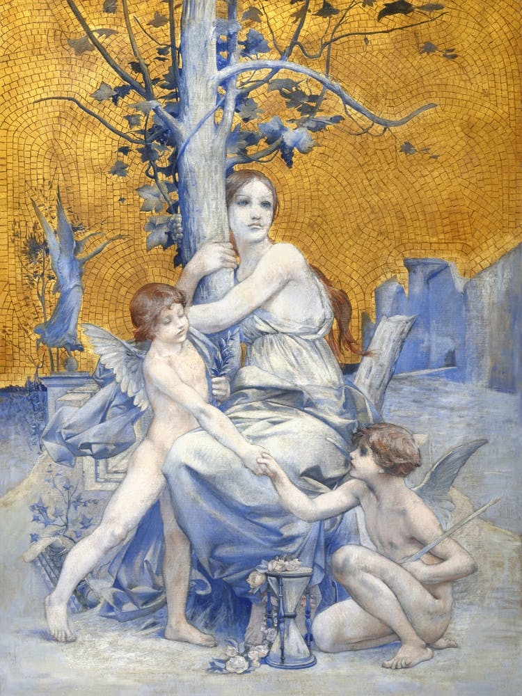 Allegory of Time by Luc Olivier Merson (1896)