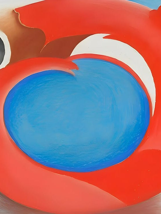 Georgia O'Keeffe - Goat's Horn With Red , 1945