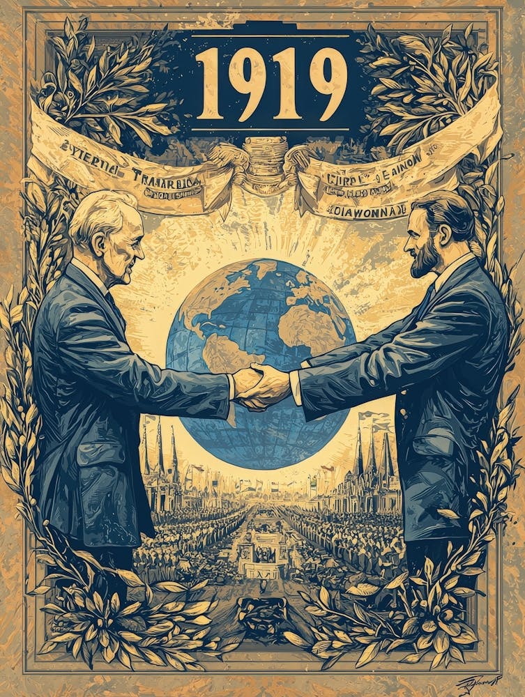 Aihrgdesign A Vintage Political Poster Commemorating The Sign 03e8b1eb 91a2 4e3b 9c5c 6c2c9f9c5e4f 1